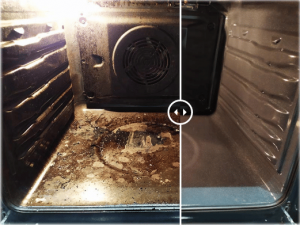 Oven before and after